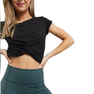 NWT Free People Movement Run in the Sun Solid t-shirt in black Large